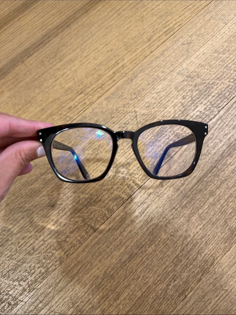 Gucci Tortoiseshell Rectangular Eyeglasses - Picture 1 of 7